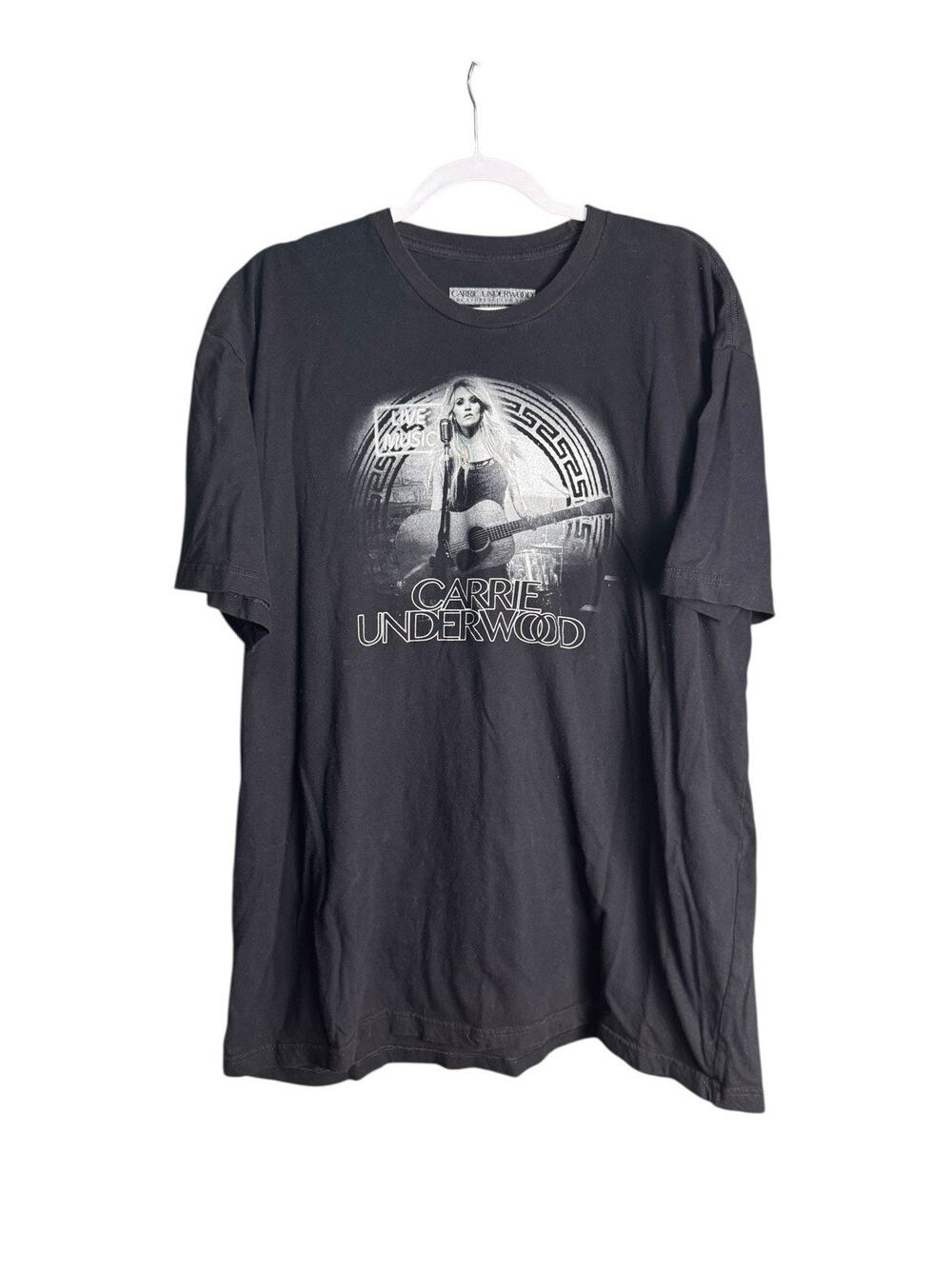 Carrie Underwood Unisex XXL The Storyteller Tour 2016 Black Tee Concert Shirt